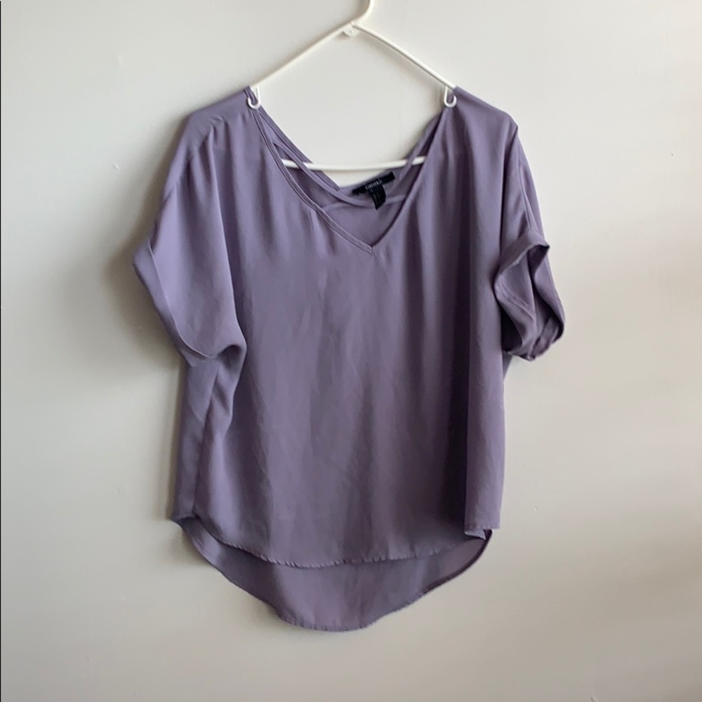 Lavender, V-Neck Blouse!